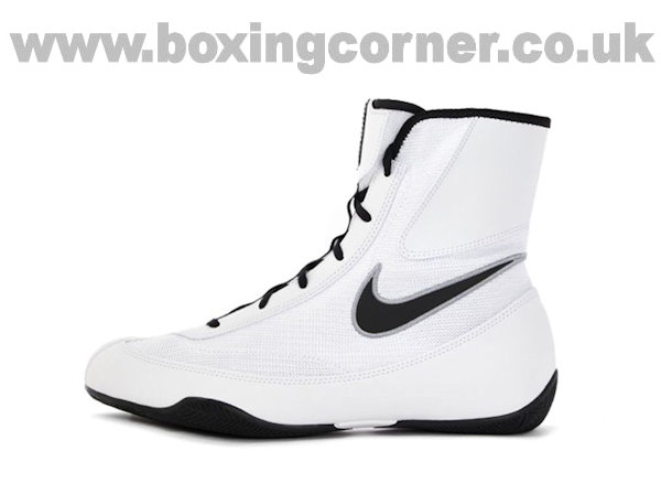 Nike Machomai 2 Boxing Boots White Black Wolf Grey
